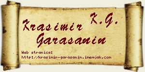 Krasimir Garašanin vizit kartica
